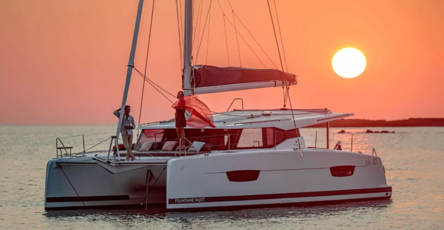 Fountaine Pajot Isla 40 eco solar catamaran charter in Key West, United States
