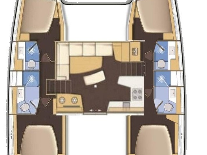 Location bateau Lefkáda pas cher Lagoon 42