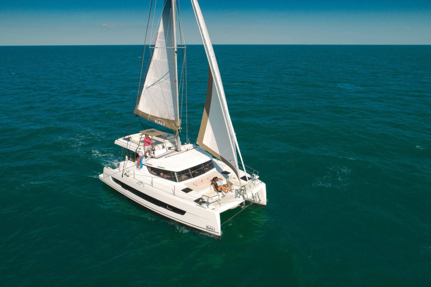 Bali Catspace Voile eco solar catamaran charter in Komolac, Croatia