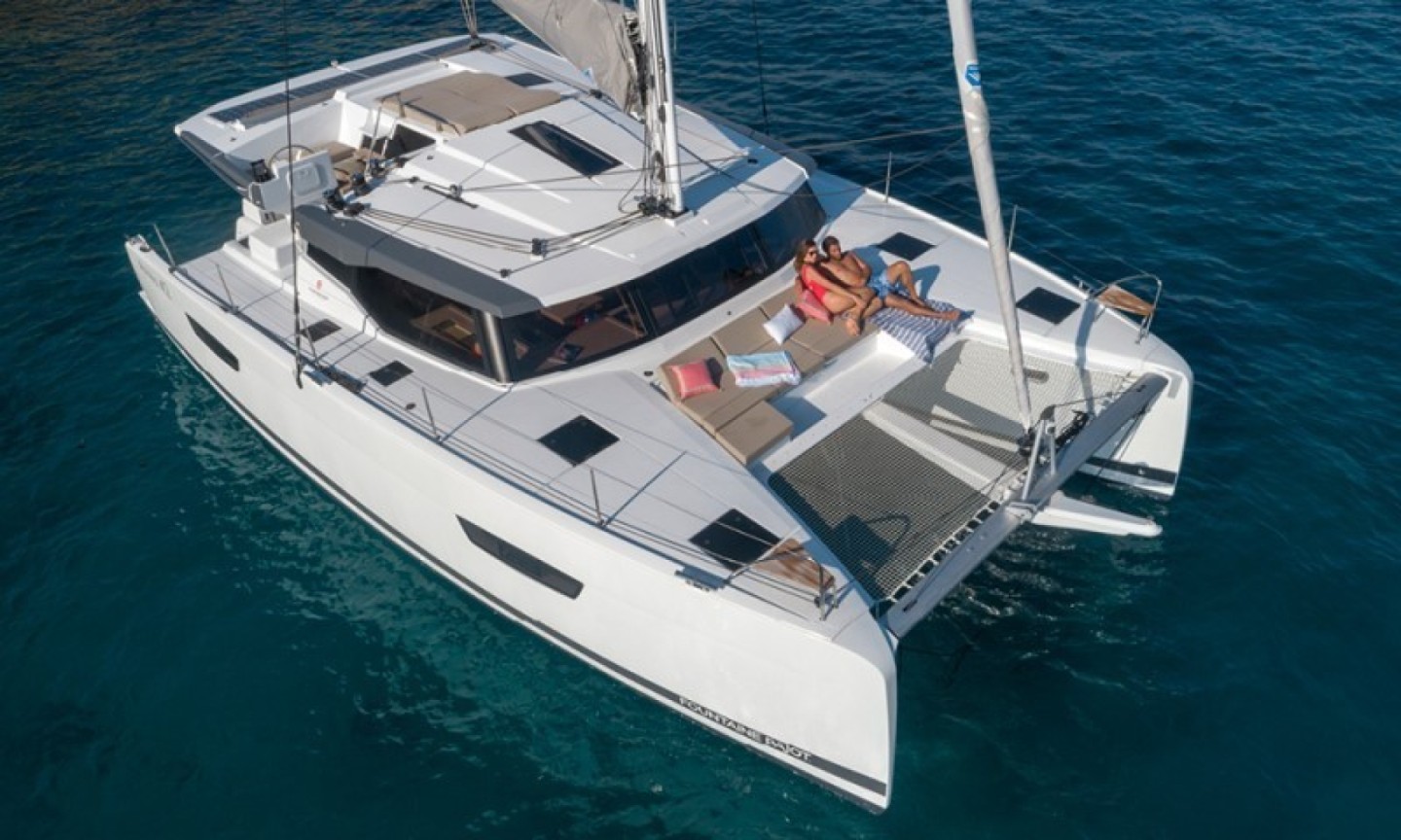 Fountaine Pajot Astrea 42 eco solar catamaran charter in Palma de Mallorca, Spain