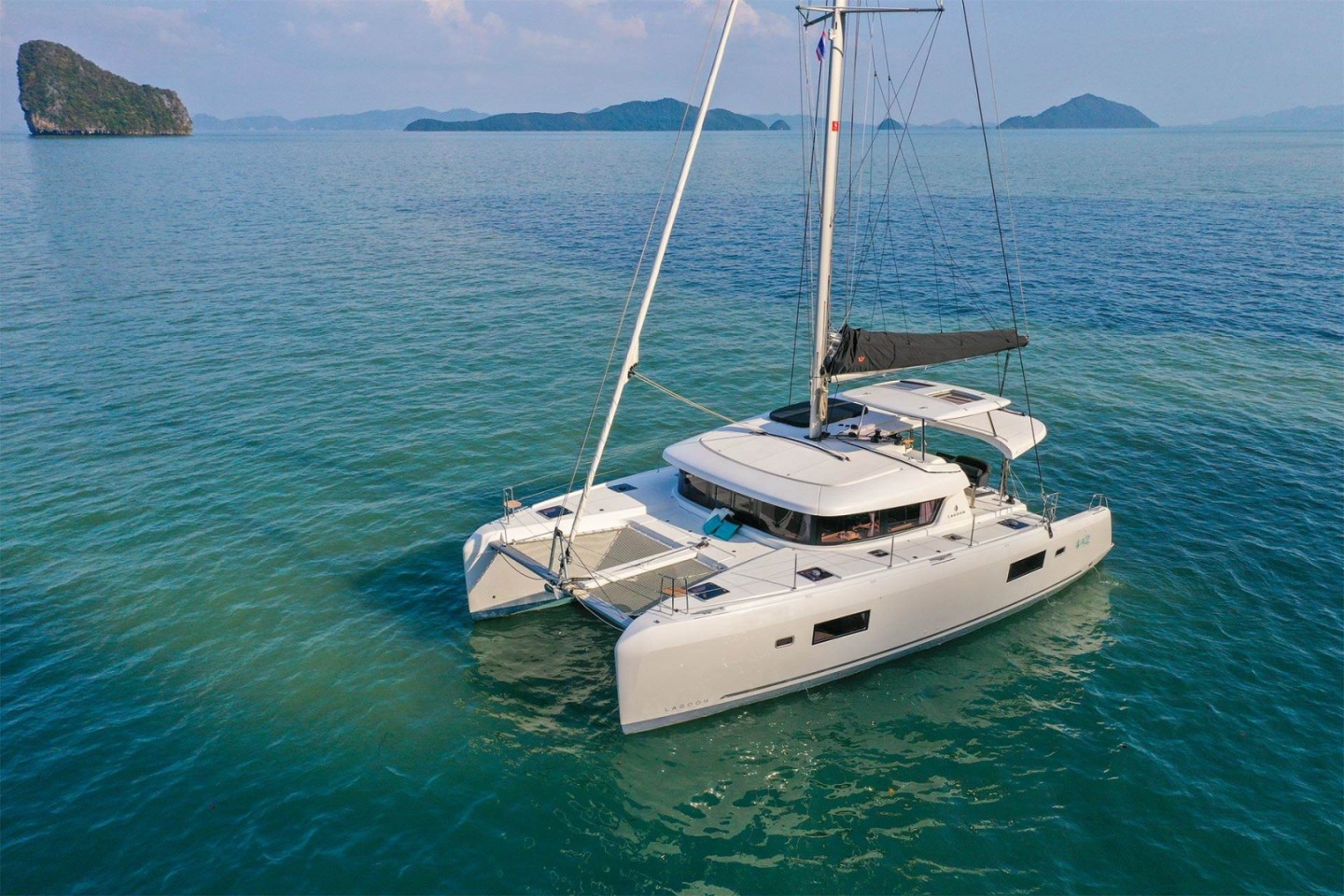 Lagoon 42 eco solar catamaran charter in Kaštela, Croatia