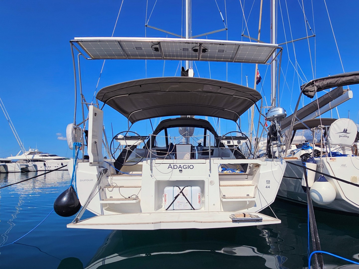 Dufour 44 Grand Large eco solar sailboat charter in Kaštel Gomilica, Croatia