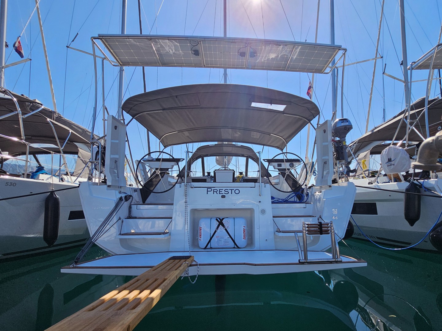 Dufour 44 Grand Large eco solar sailboat charter in Kaštel Gomilica, Croatia