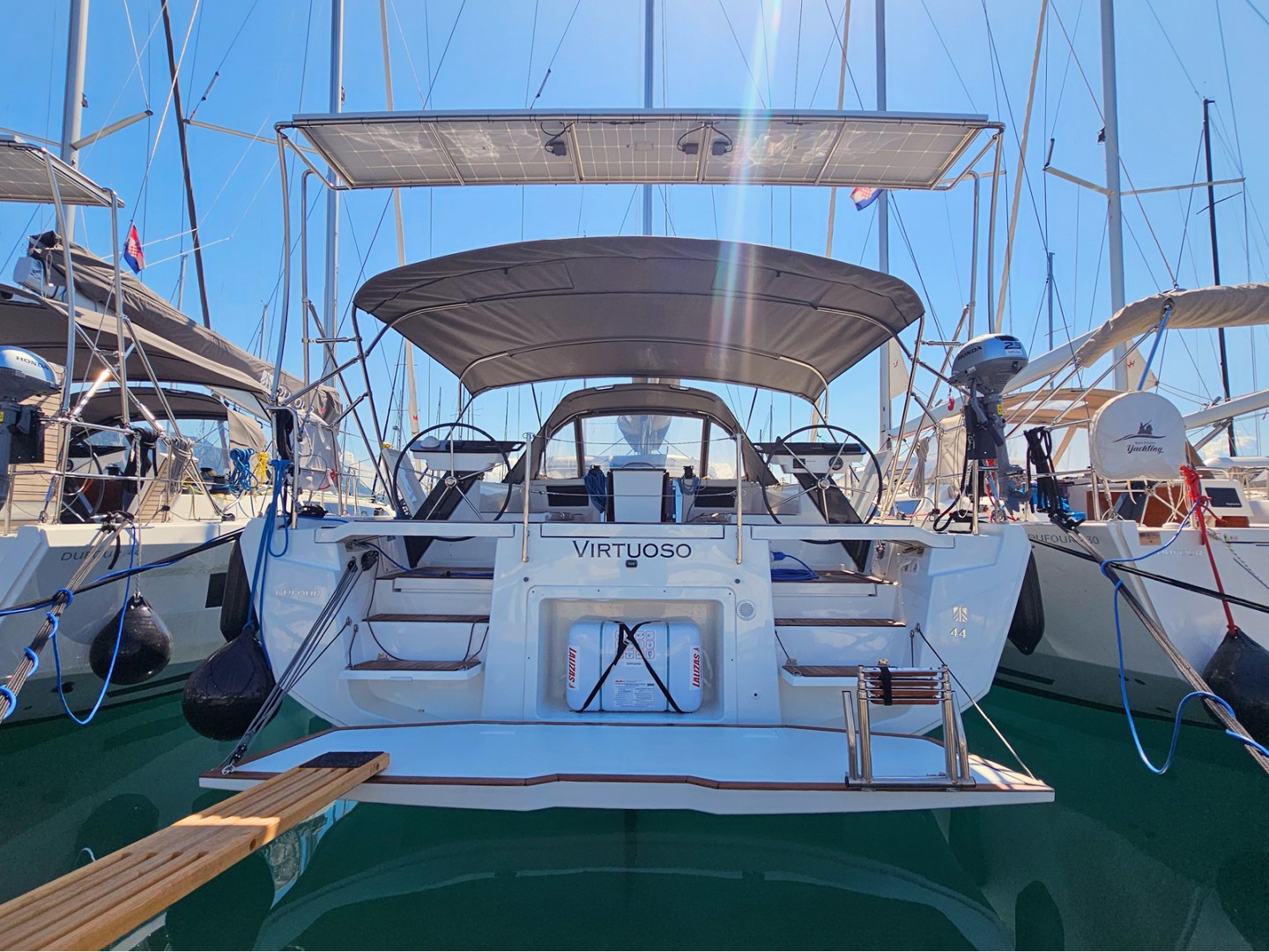 Dufour 44 Grand Large eco solar sailboat charter in Kaštel Gomilica, Croatia