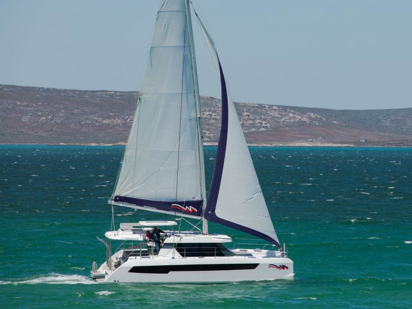 Leopard 42 eco solar catamaran charter from Procida, Italy