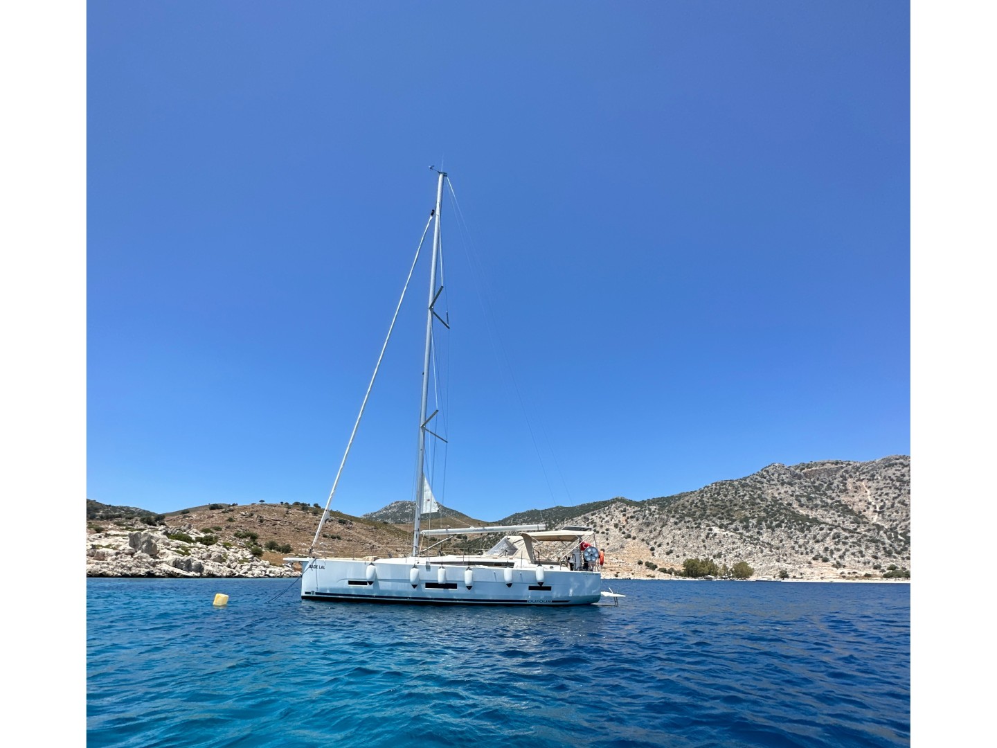 Dufour 390 Grand Large LAL eco solar sailboat charter in Marmaris, Turkey