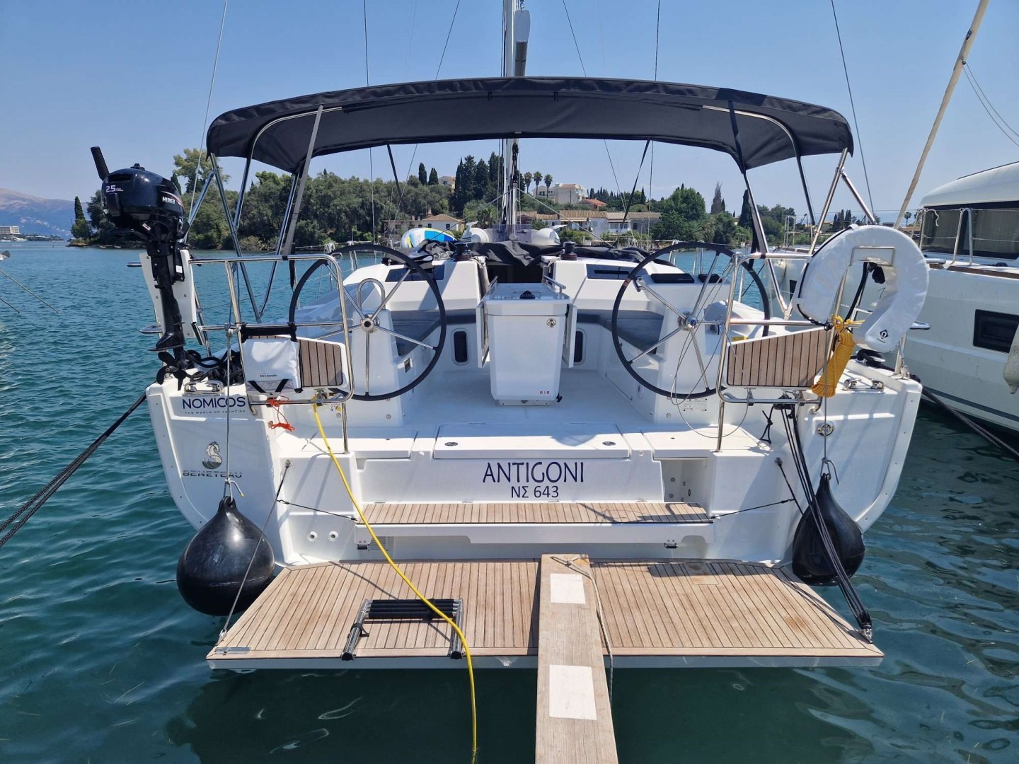 Oceanis 40.1 Antigoni eco solar sailboat charter at D-Marin Gouvia Marina, Corfu