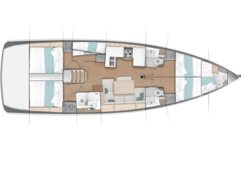 Location à Cannigione - Jeanneau Sun Odyssey 490 sur SamBoat