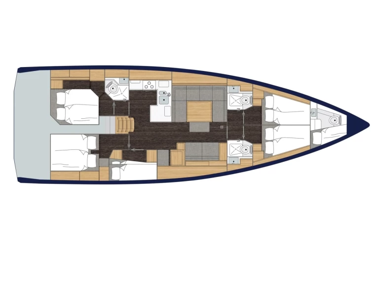 Location bateau Nikiána pas cher Bavaria C50