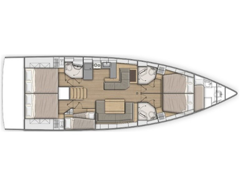 Location bateau Lefkáda pas cher Oceanis 51.1