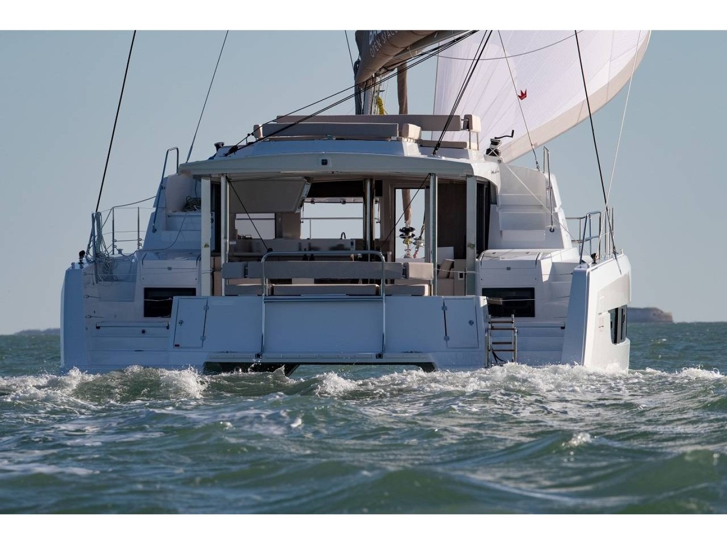 Bali 4.4 eco solar catamaran charter from Cannigione, Sardinia