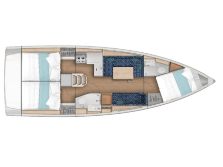 Location bateau Jeanneau Sun Odyssey 389 à Lefkáda sur Samboat