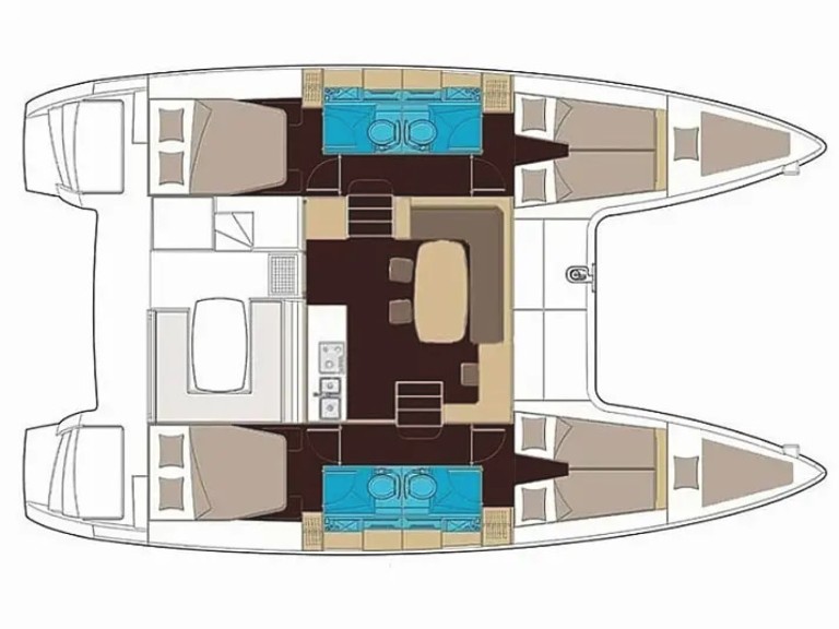 Location bateau Lagoon Lagoon 400 S2 à Punta Ala sur Samboat