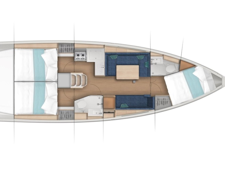 Jeanneau Sun Odyssey 389 a louer à Cannigione