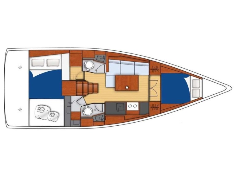 Location bateau Jeanneau Sun Odyssey 389 à Marina (Ville) sur Samboat