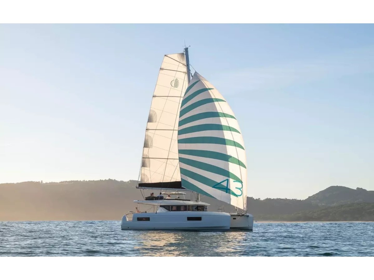 New Lagoon 43 eco solar catamaran charter in Cugnana Verde, Italy