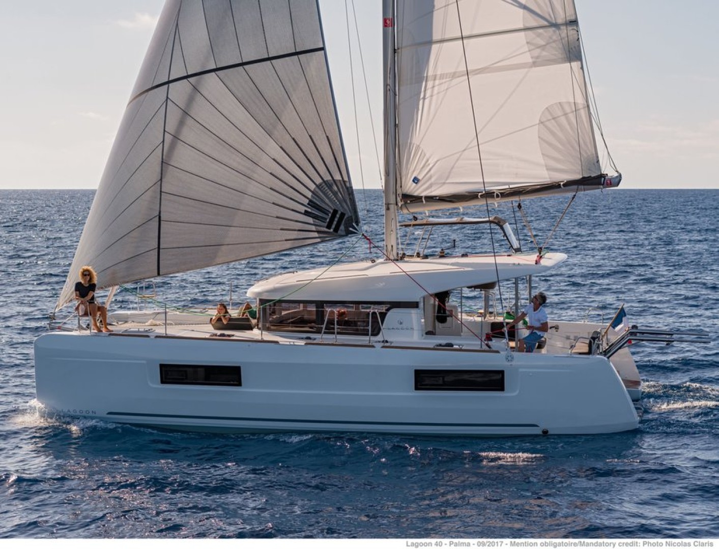 Lagoon 40 Tartarouga eco solar catamaran charter in Rhodes, Greece