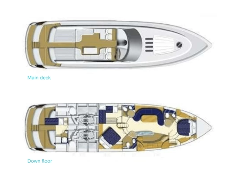 Location Yacht à Ibiza (Ville) - Princess Princess V65
