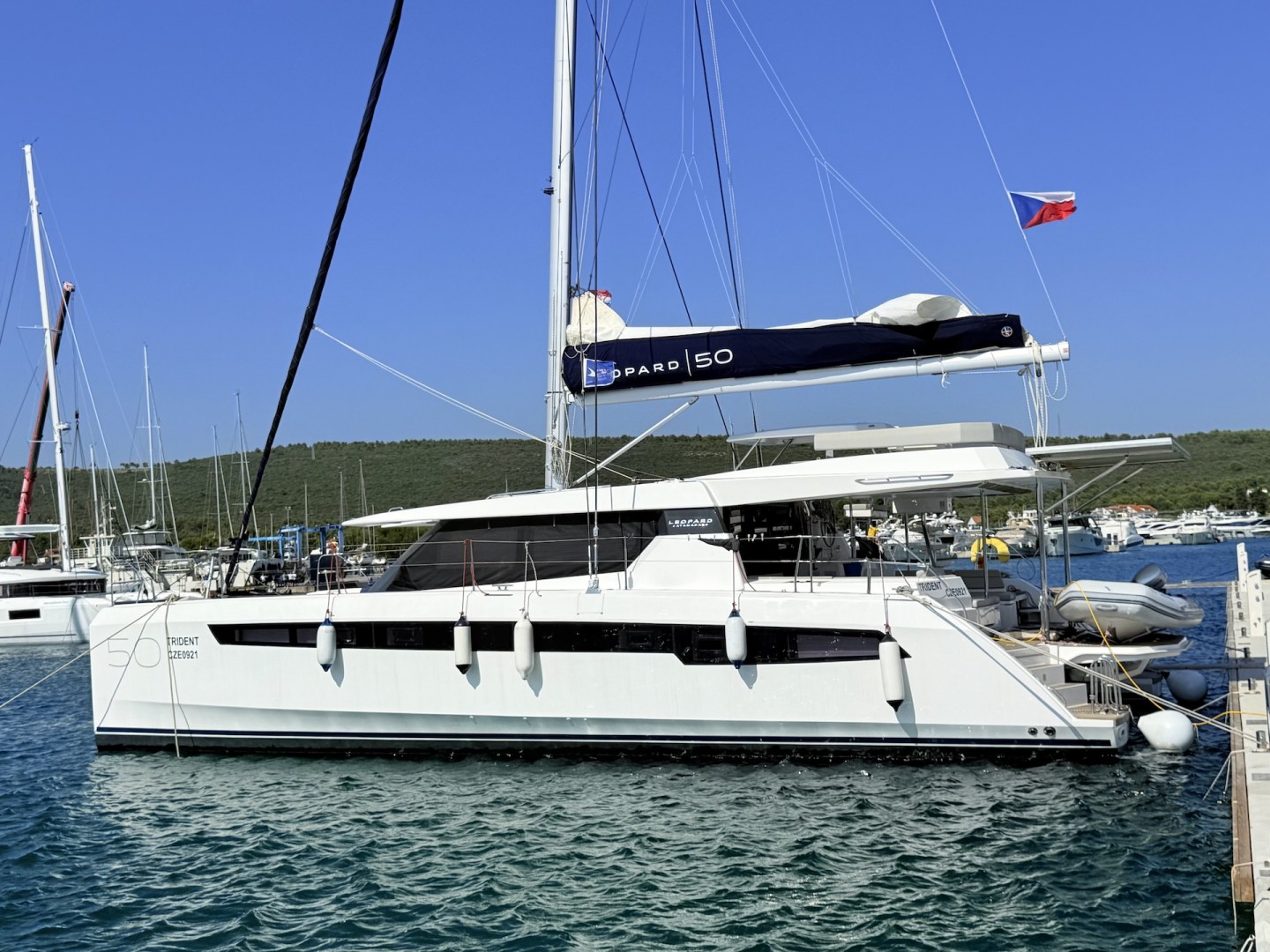Leopard 50 eco solar catamaran charter at D-Marin Dalmacija Marina, Sukošan
