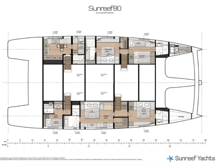 Location bateau Simpson Bay pas cher Sunreef 80 - 6 + 1 cab.