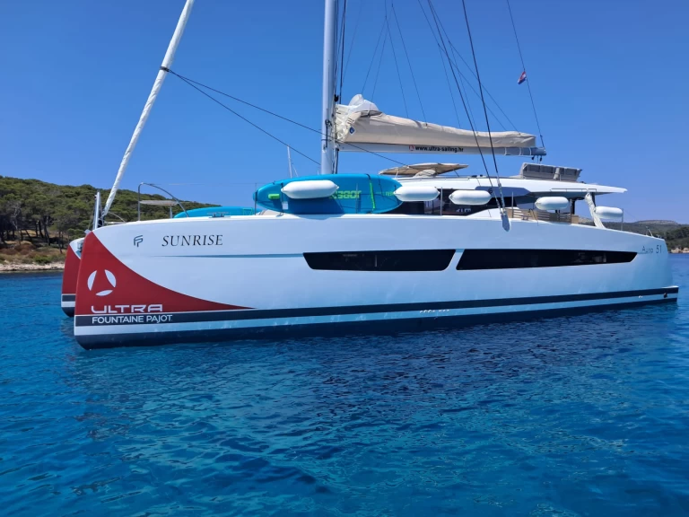 Location bateau Fountaine Pajot Aura 51 à Seget Donji sur Samboat