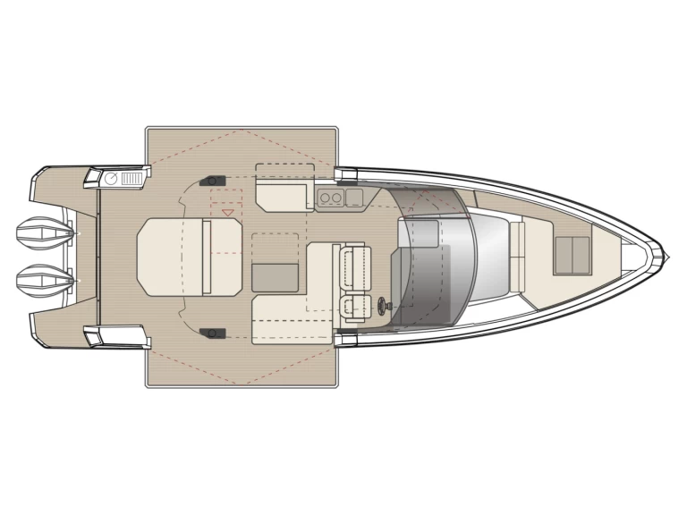 Louer Bateau à moteur avec ou sans skipper Saxdor à Salamína