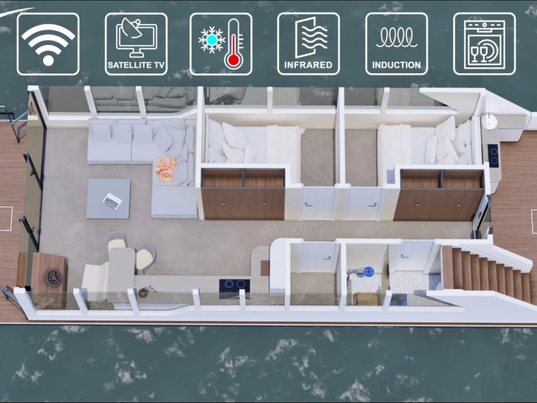 Péniche à louer à Waren (Müritz) au meilleur prix