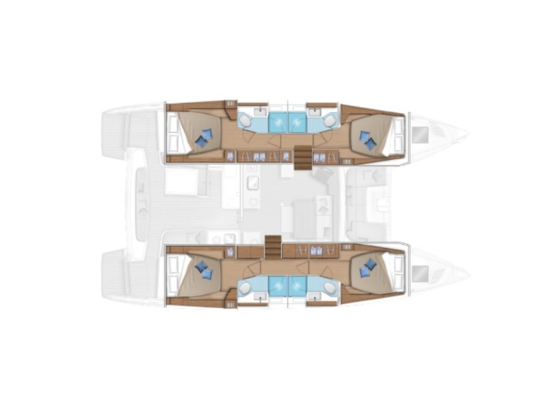 Catamaran à louer à Cugnana Verde au meilleur prix