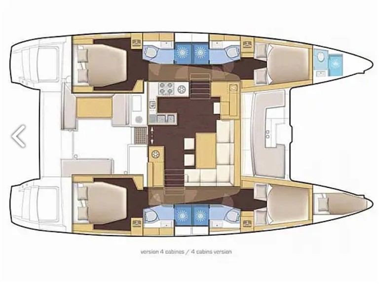 Location à Piso Livadi - Lagoon Lagoon 46/10 - Skippered  sur SamBoat