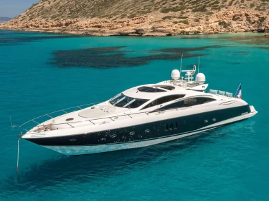 Uthyrning Lyx yacht Sunseeker med en båtlicens 