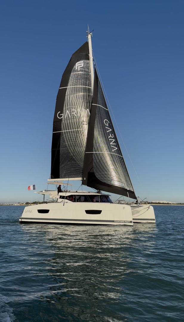 Fountaine Pajot Isla 40 eco solar catamaran charter in Villeneuve-Loubet, France