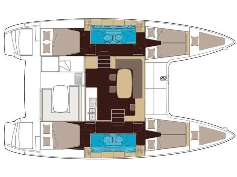 Location bateau Santa Eulària des Riu pas cher Lagoon 400 S2