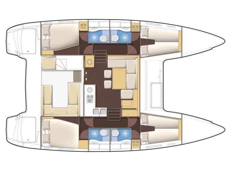 Location Catamaran à Ligia - Fountaine Pajot Lucia 40