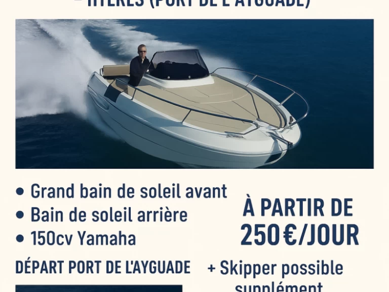 Bénéteau Flyer 6.6 SUNdeck a louer à Hyères