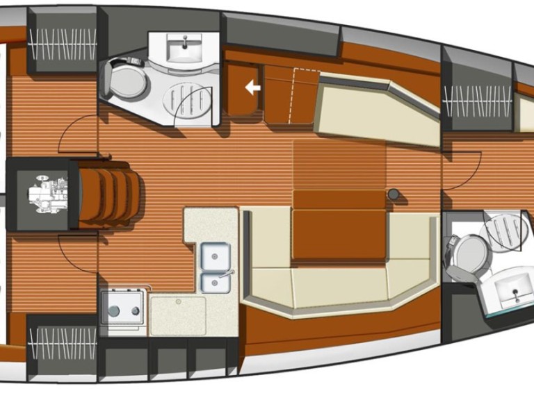 Jeanneau Sun Odyssey 42i a louer à Biograd na Moru