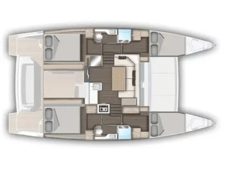 Louer Catamaran avec ou sans skipper Aventura à Álimos