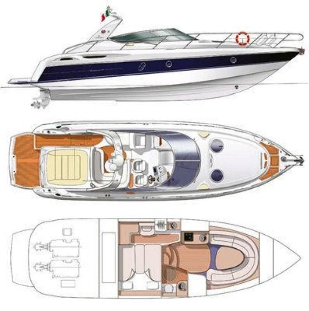 Louer Bateau à moteur avec ou sans skipper Cranchi à Porto-Vecchio