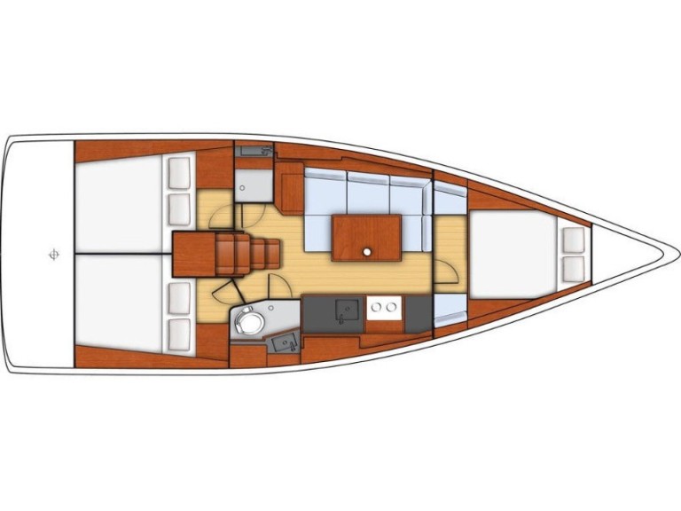 Location bateau Trogir pas cher Oceanis 38