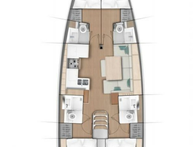 Location à Sámi - Jeanneau Sun Odyssey 490 sur SamBoat