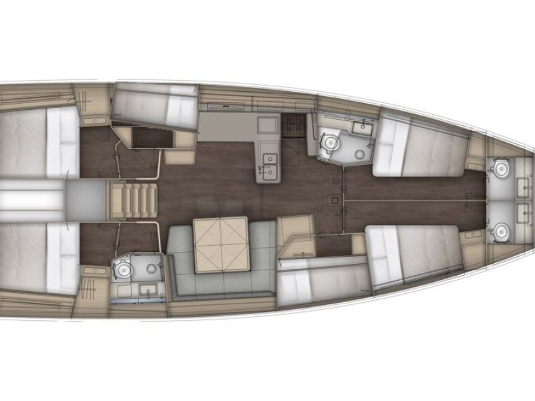 Location bateau Seget Donji pas cher Dufour 54 - 6 cab.