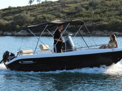 Bareboat Rental Motorboat Poseidon with a boat licence