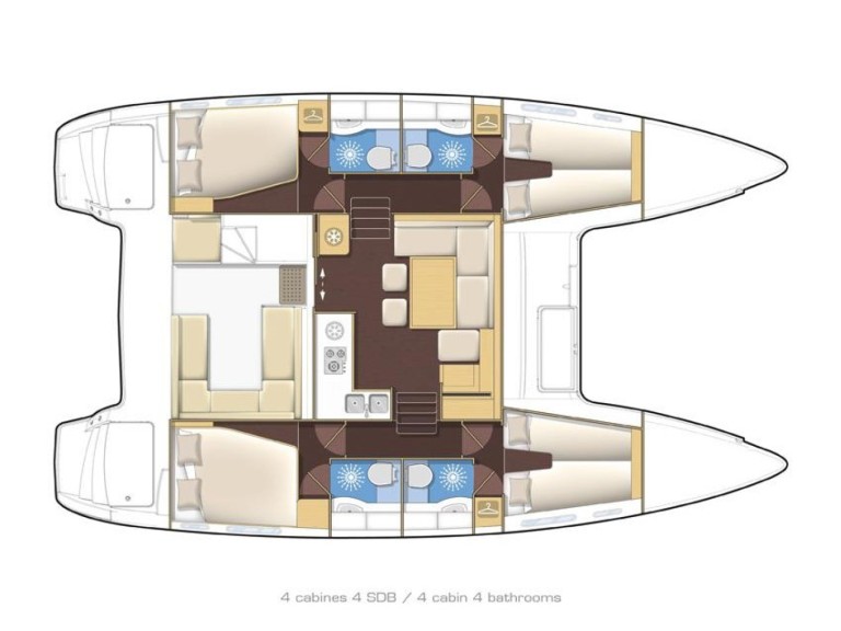 Location bateau Lagoon Lagoon 400 S2 à Verolme sur Samboat