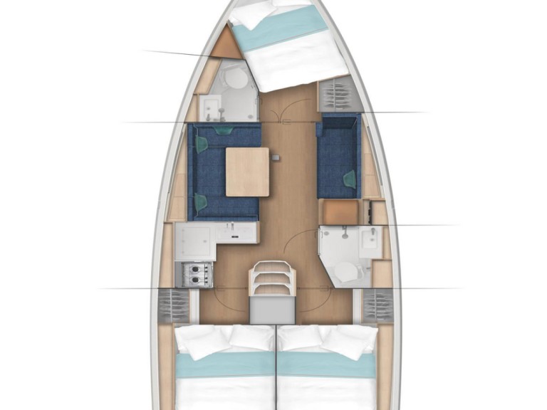 Location bateau Gouviá pas cher Sun Odyssey 380