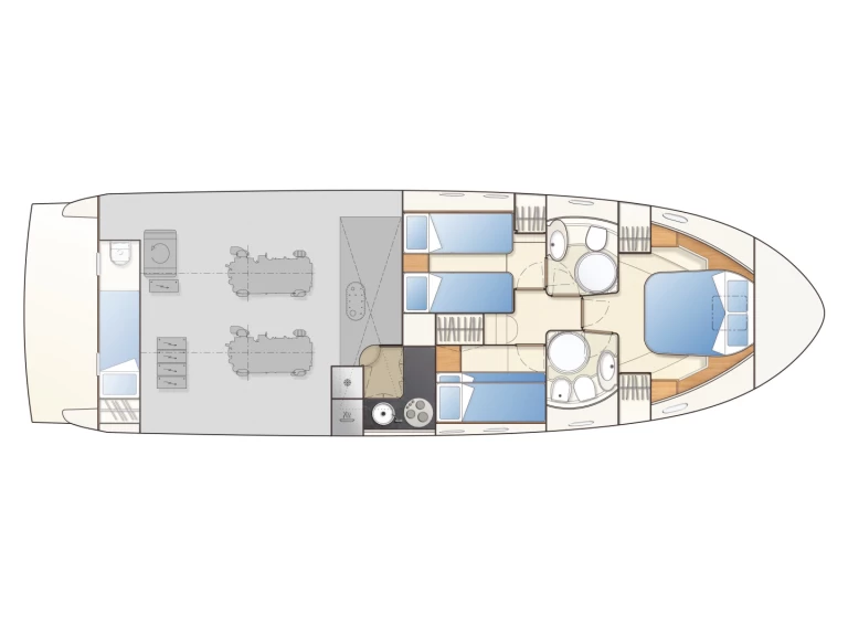 Louer Bateau à moteur avec ou sans skipper Ferretti à Panaji
