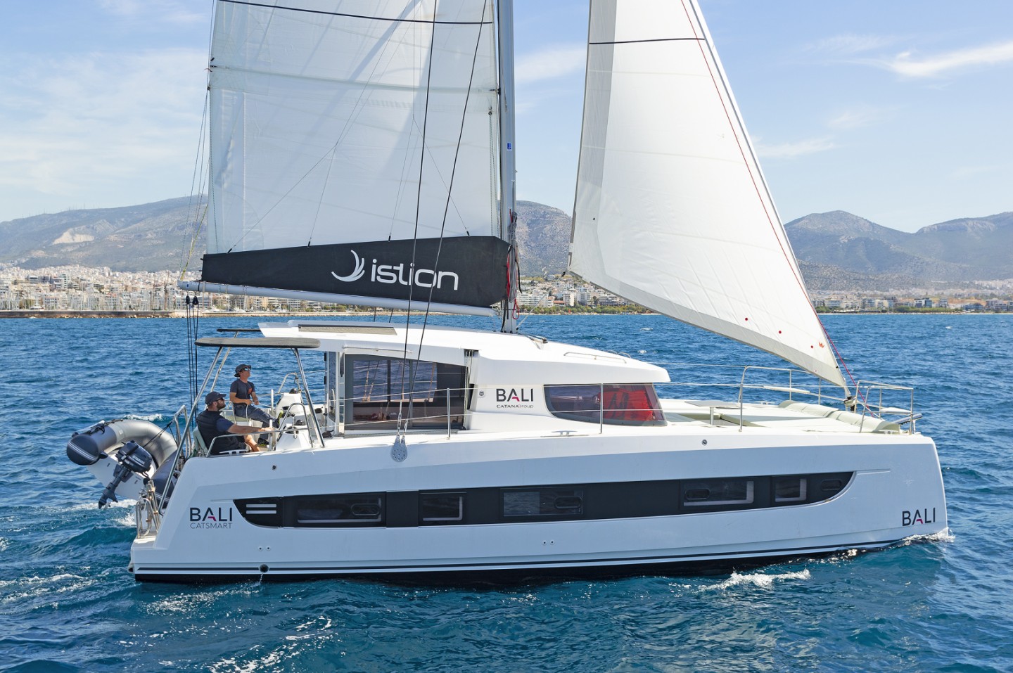 Bali Catsmart One Love eco solar catamaran charter from Deme of Volos, Greece