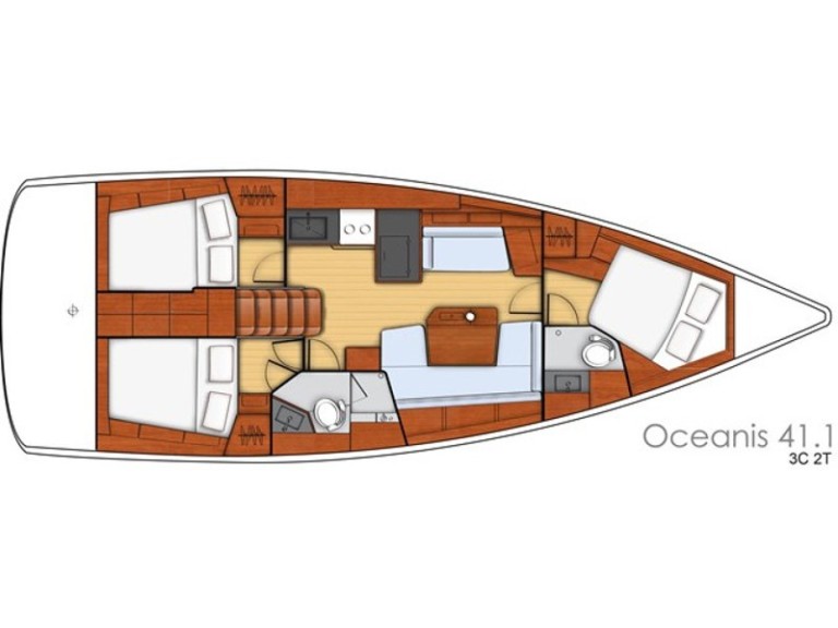 Location à Nidri - Bénéteau Oceanis 41.1 sur SamBoat