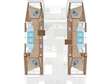 Location Catamaran à Kaštela - Lagoon Lagoon 46