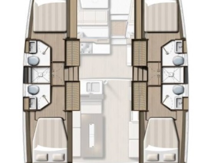 Location bateau Bali Catamarans Bali 4.2 à Páleros sur Samboat