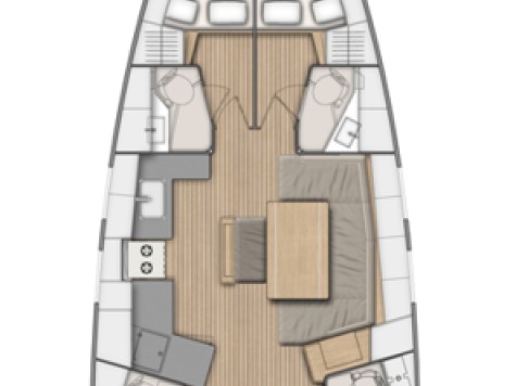 Location bateau Bénéteau Oceanis 46.1 à Pomer sur Samboat