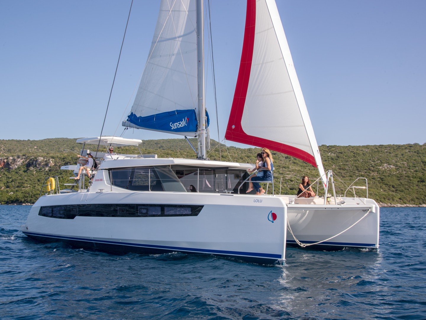 Leopard 45 eco solar catamaran charter in Raiatea, French Polynesia
